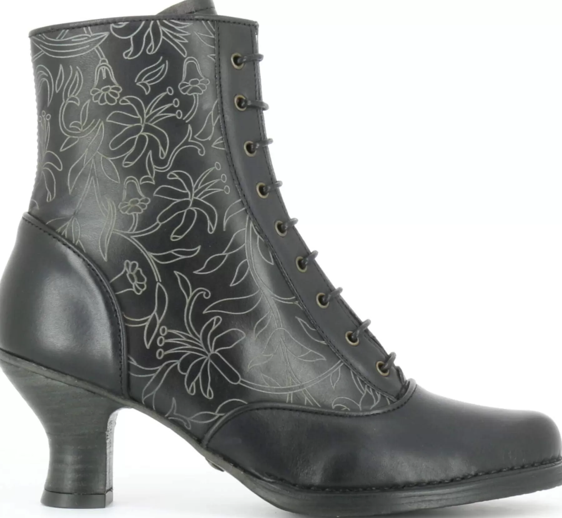 Best S846 Rococo Damen Schnürstiefel Mit Hoher Absatz