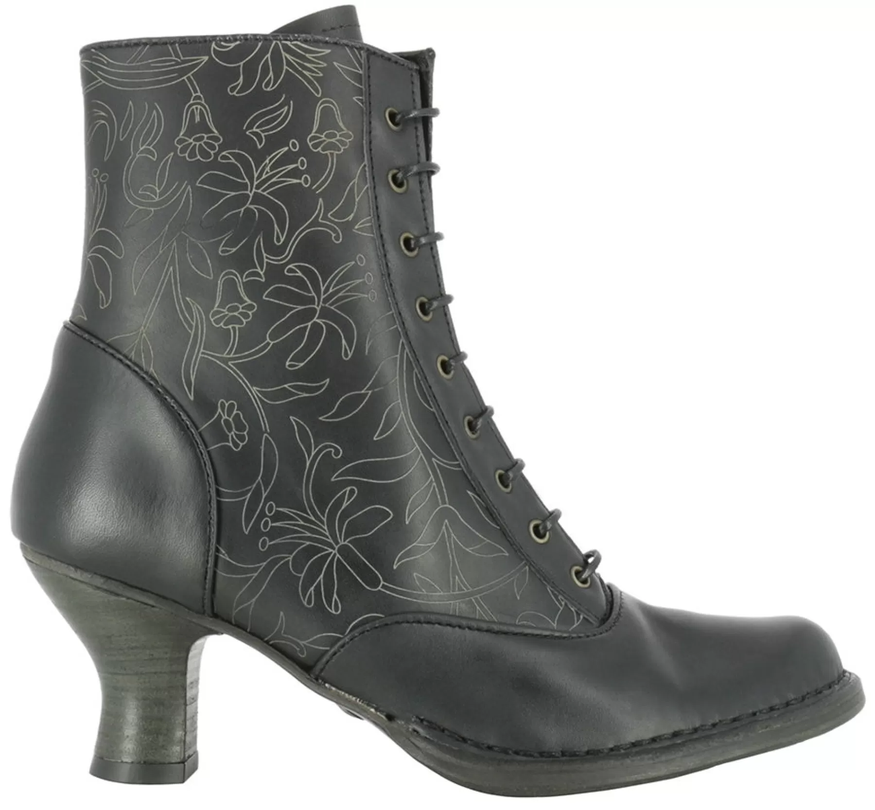 Best S846 Rococo Damen Schnürstiefel Mit Hoher Absatz