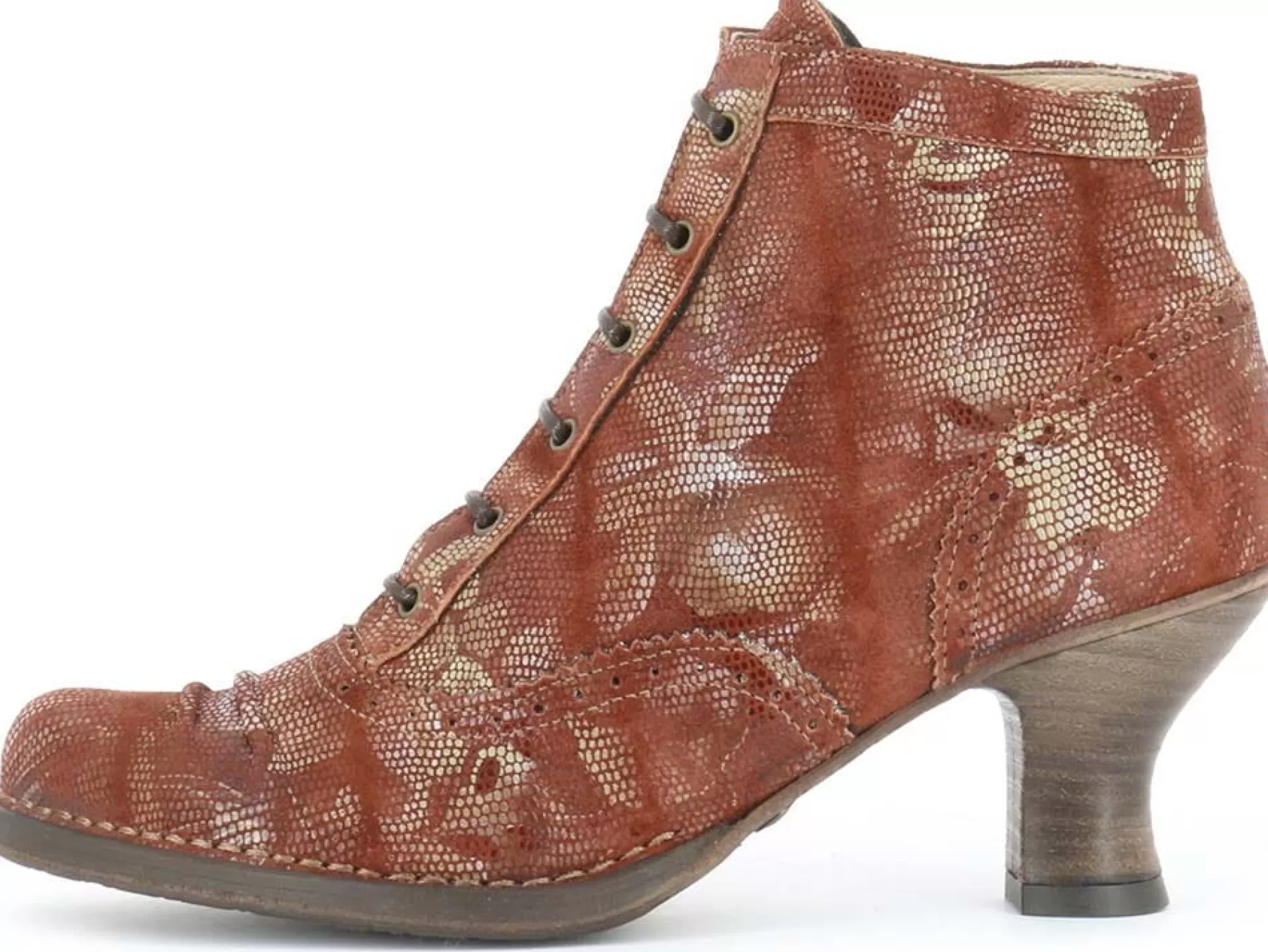 Outlet S865 Rococo Damen Schnürstiefel Mit Hoher Absatz